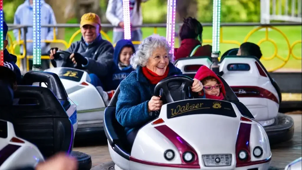 Y no tan chicos disfrutan del Parque de Invierno 