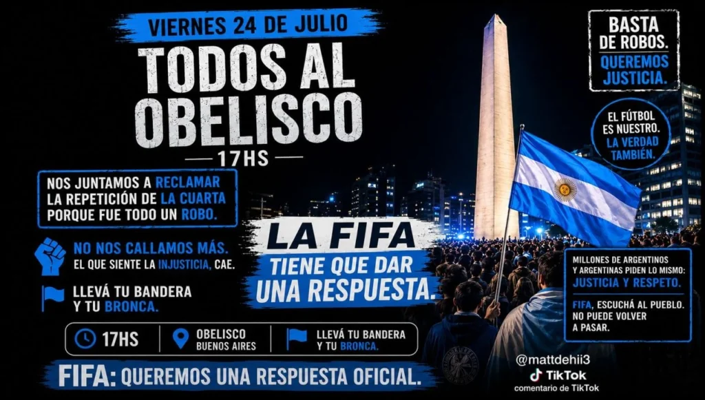 El flyer que se viralizó convocando a la concentración