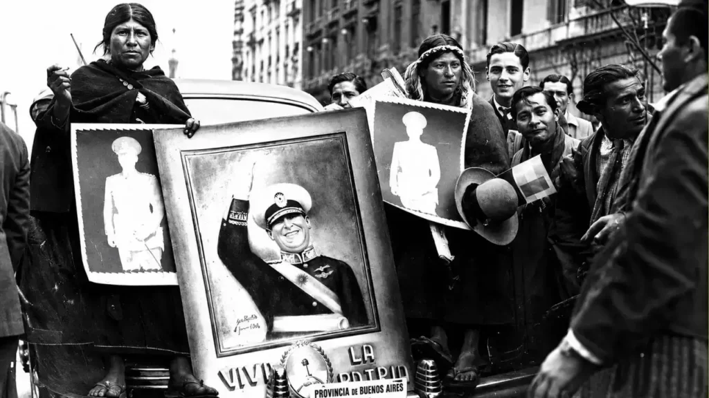 Cuando el malón partio, aún Juan Domingo Perón no había asumido su primera presidencia. Pero al llegar a Buenos Aires, ya era un hombre influyente y poderoso.