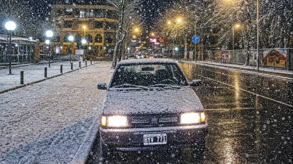Con el auto sin apagar recorríamos los lugares reconocibles por años. Y nos nos equivocamos. Yo no dijiéramos que es la Plaza de las Artes, pegada al Museo Municipal, cualquiera podría adiviniarlo.