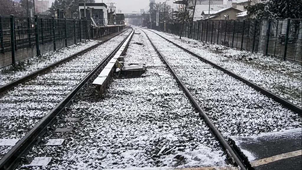 El Ferrocarril Sarmiento funcionó y paró en todas las estaciones a pesar del frío