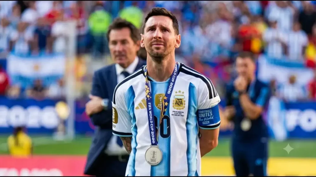 Lionel tus lágrimas son las nuestras, sobre todo porque quizás no te veremos jugar más, pero quiero que sepas que no sufrís solo, que todos y cada uno te acompañamos y siempre estarás en nuestro corazón