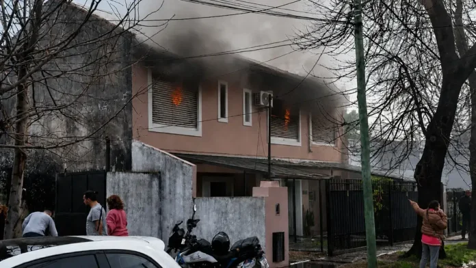 Incendio en Castelar. No hubo víctimas.