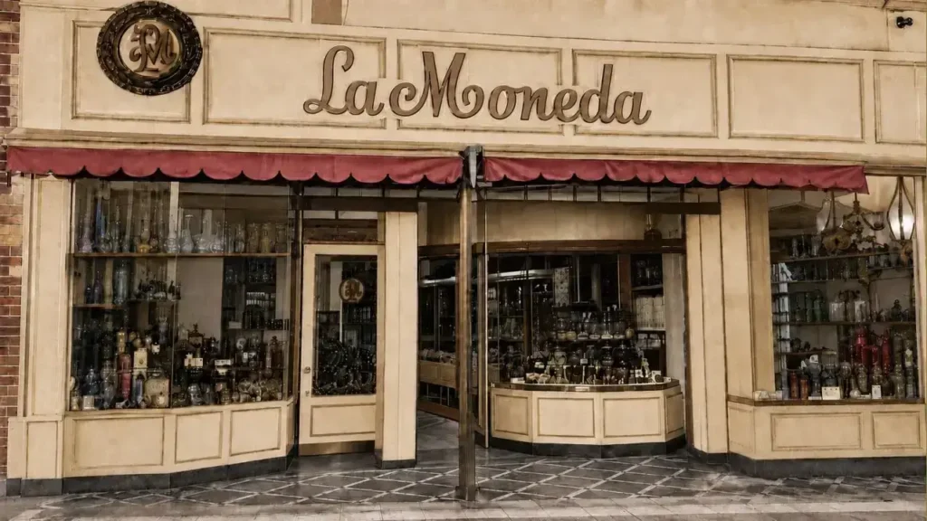 Sobre la calle Almirante Brown, en la década del '90, Francisco Sánchez abrió La Moneda, para la venta exclusiva de productos de confitería. 