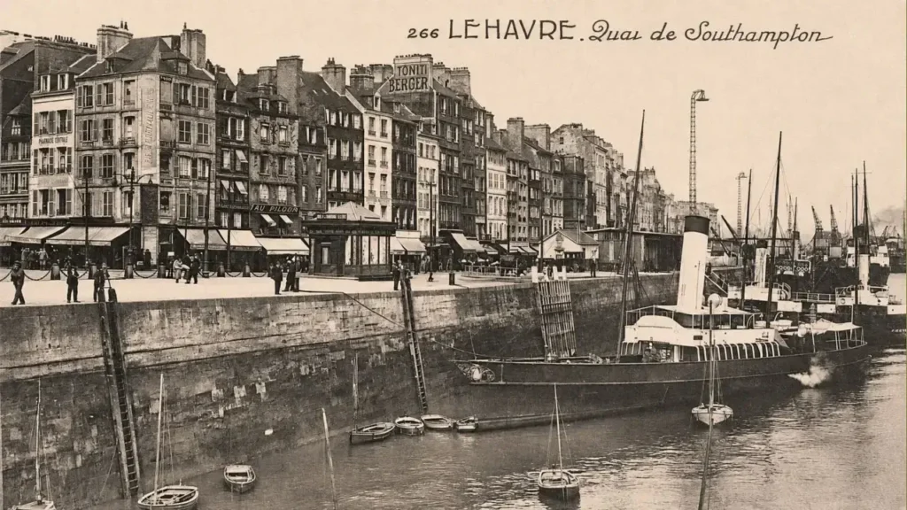 El puerto de El Havre, Francia, al que arribó San Martín.