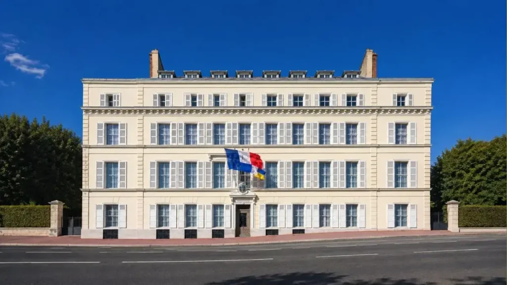 La residencia de San Martín en Francia.