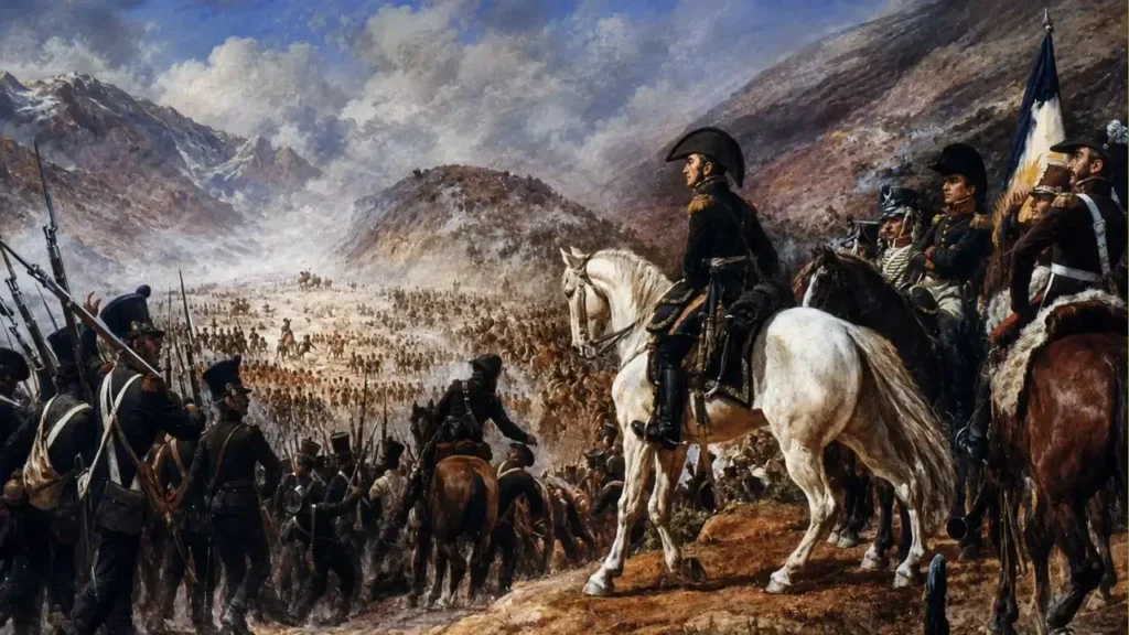 Bernardo O’Higgins, con el General chileno con el que hizo alianzas con el General San Martín para liberar Chile.