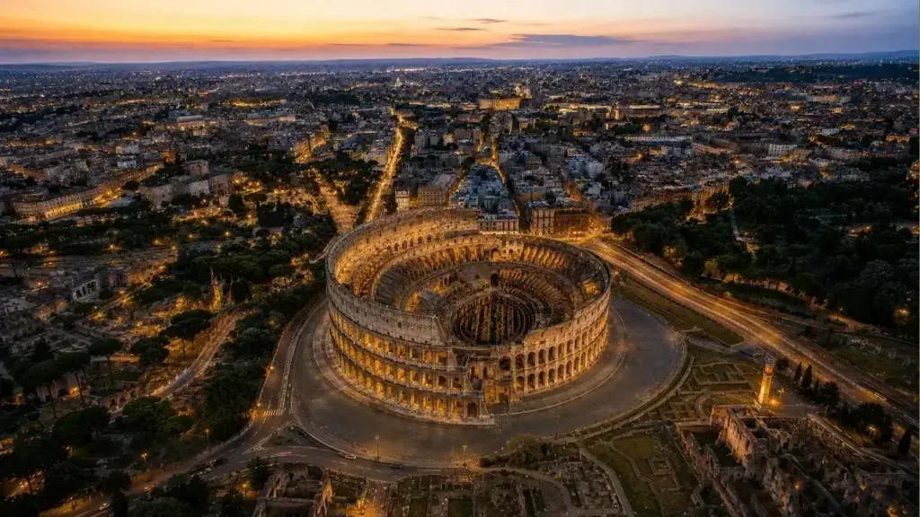 El Coliseo Romano fue declarado declarados Patrimonio Mundial por la UNESCO.