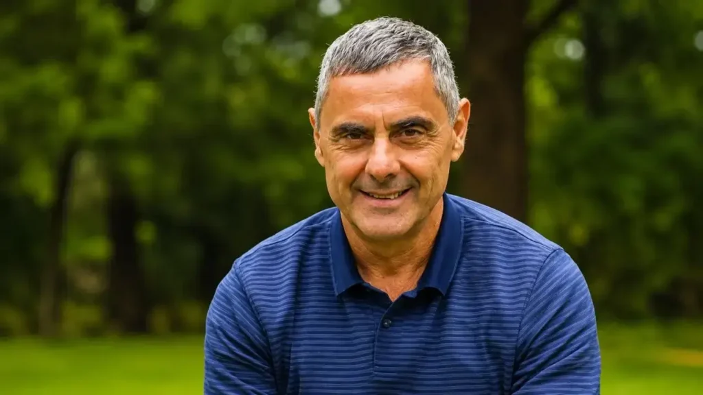 Eduardo Canitrot en la actualidad. Despliega una sonrisa. Algo de alivio logró en su vida tormentosa.