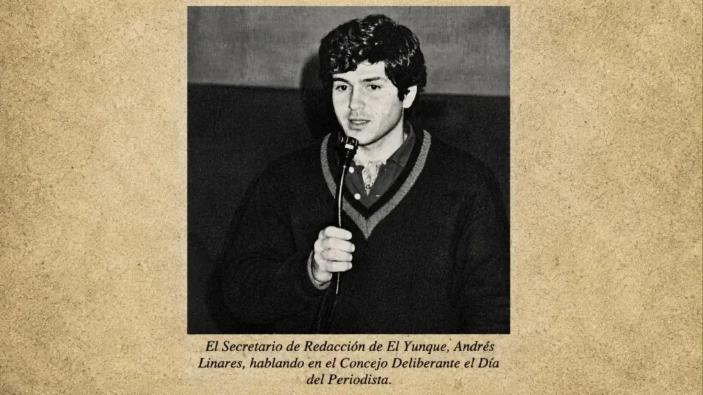 En ese momento era Secretario de Redacción de El Yunque, cargo que me encantaba pero que tenía más de amateur que de profesional.