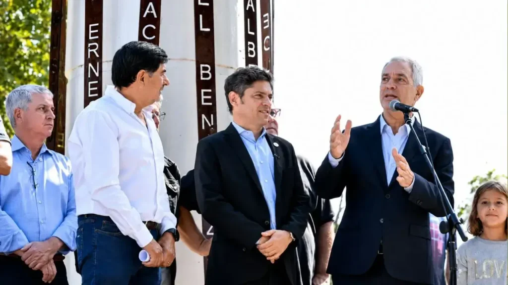 Alak junto a Axel Kicillof. Buenas relaciones. Pero poco piné para llegar a Gobernador.