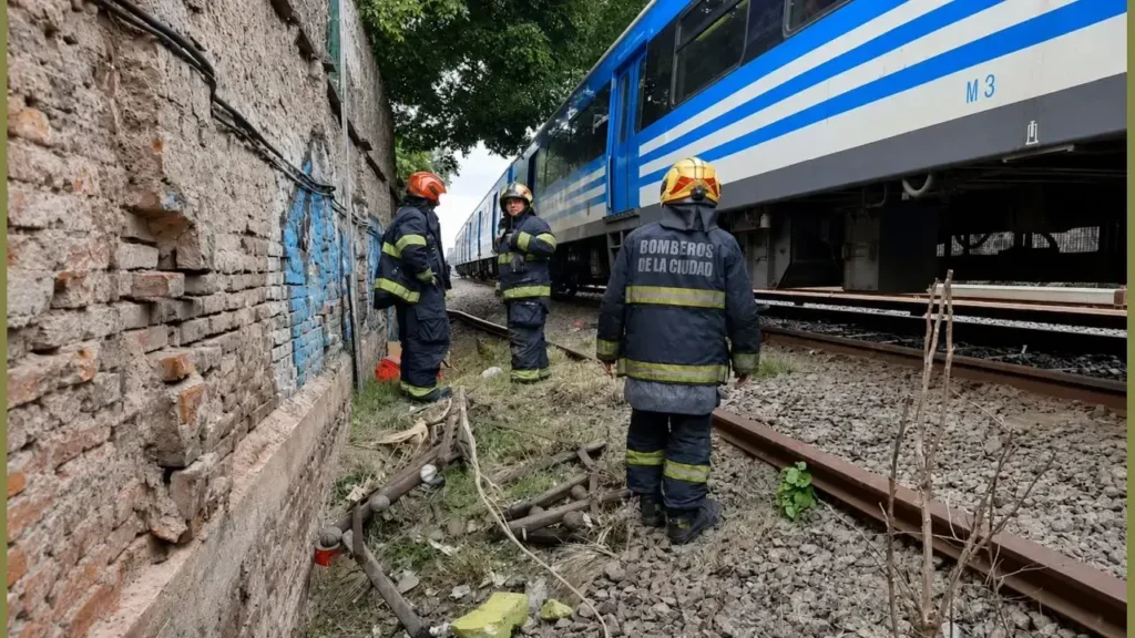 Lla llegada de los Bomberos dependientes de la Policía Fedral siempre anuncia la catástrofe.
