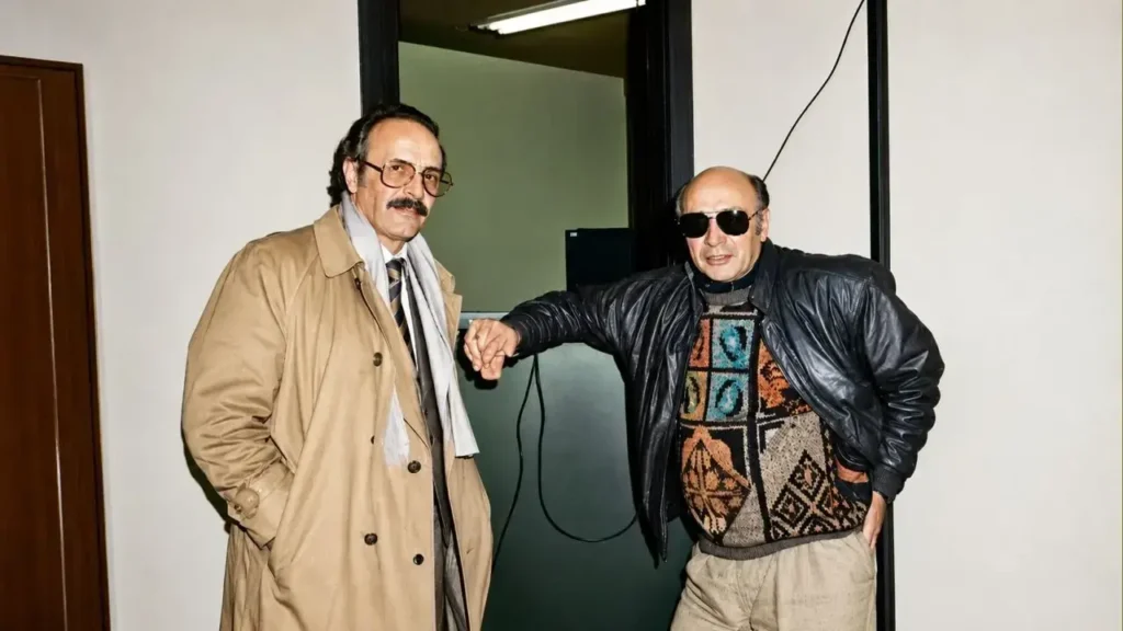 Llegaron el concejal César Acosta (a la derecha) y el abogado Eugenio Rojas Molina. 