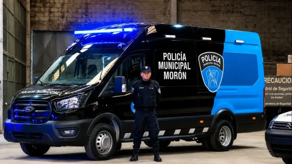 Un hermoso vehículo con la leyenda Policía Municipal. Lástima que no tiene nada que ver con una policía.