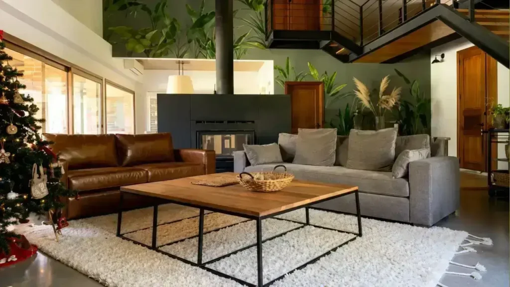 Una vivienda de estilo rústico de Los Pingüinos, donde todo brilla y la pobreza no llega.