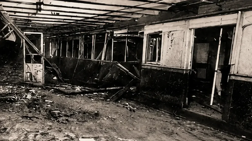 Los destrozos fueron importantes pero nadie se atribuyó el atentado