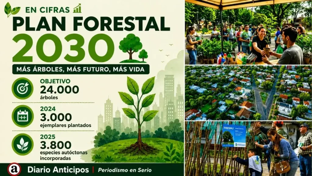 En palabras de Pablo Descalzo, el Gobierno Municipal planificó plantar Nos propusimos plantar 24.000 especies arbóreas más para el año 2030. Es una carrera. Pero hay voluntad.