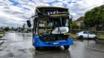 Así quedó el frente del colectivo de la Línea 174 tras embestir al camión