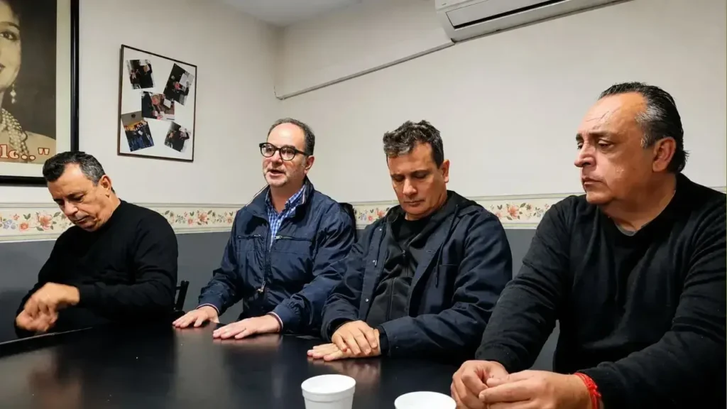 De izq. a der: Carlos Rodríguez, Gustavo Sanz, Hernán Doval y Carlos Rodríguez (no es un error, tienen el mismo nombre).