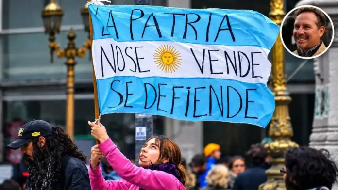 El Intendente Pablo Descalzo particpó hoy la manifestación Pública en Ciudad de Buenos Aires.