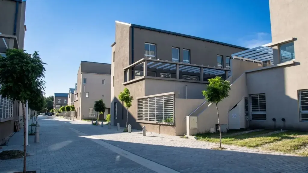 El Barrio Procrar de Castelar Sur. A metros apareció el cuerpo.