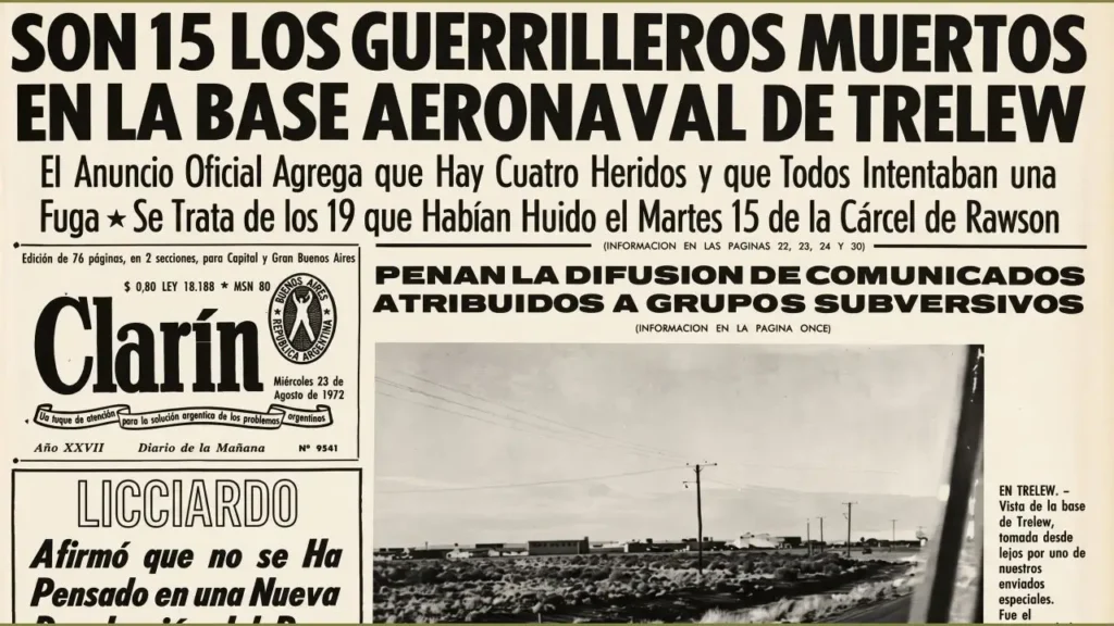 Clarín título basándose en el parte oficial de las Fuerzas Armadas.