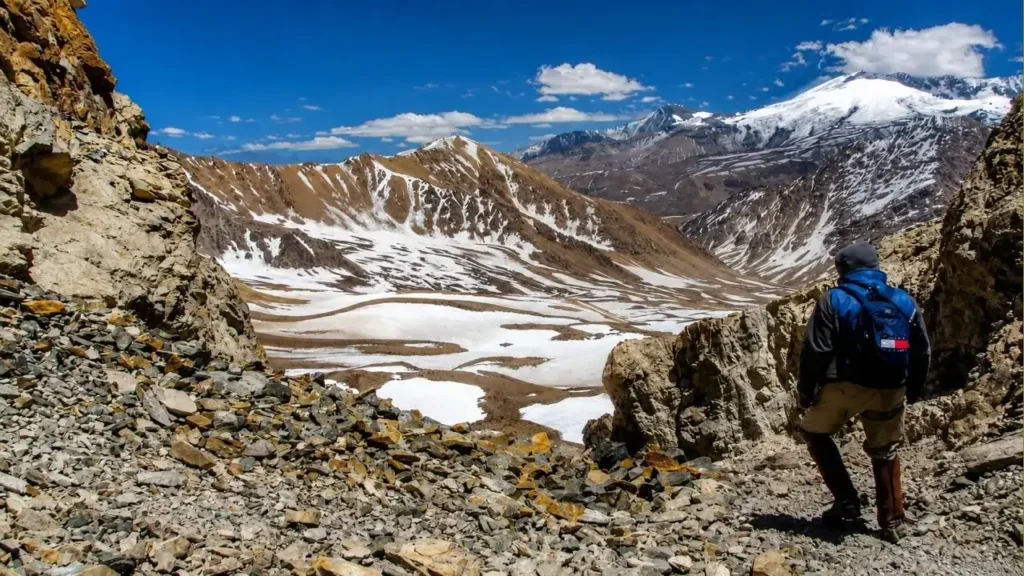El Paso del Portillo que atravesó una parte del Ejecito de los Andes.
