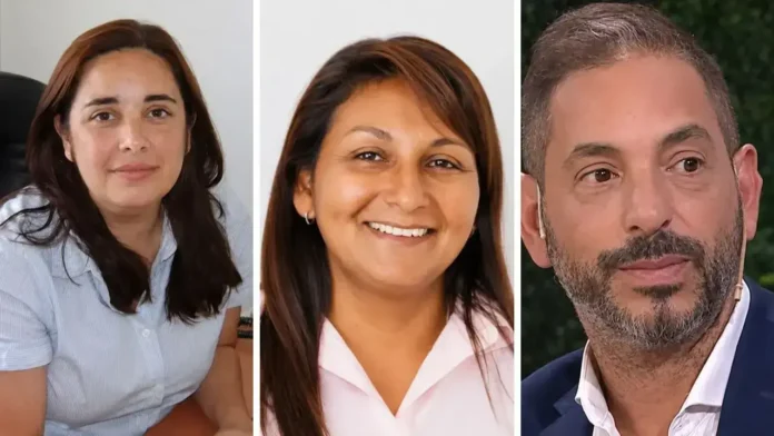 Analía Zappulla, Alejandra Liquitay y Ariel Diwan, los tres sujetos políticos de La Libertad Avanza con terminales nacionales.