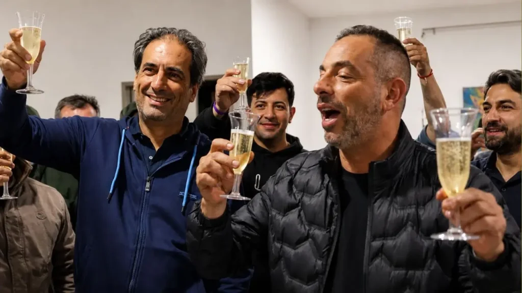 Y para cerrarnada mejor que champagne en tiempos de abundancia y expansión económica.