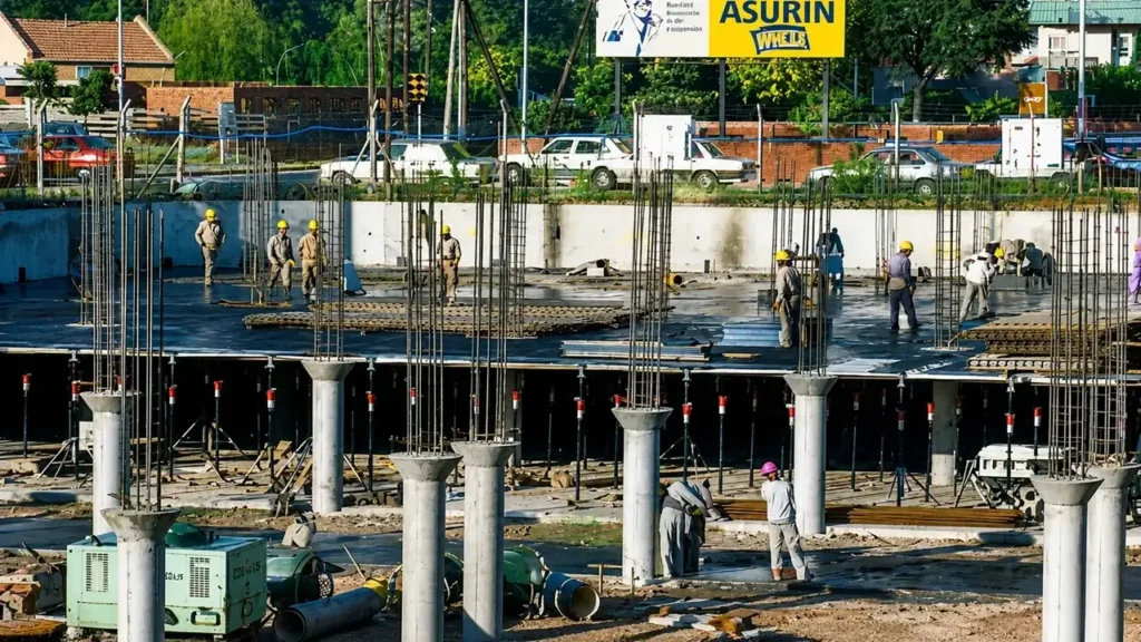 La construcción de los dos subsuelos de cocheras es impresionante aunque así y todo no alcanzan.
