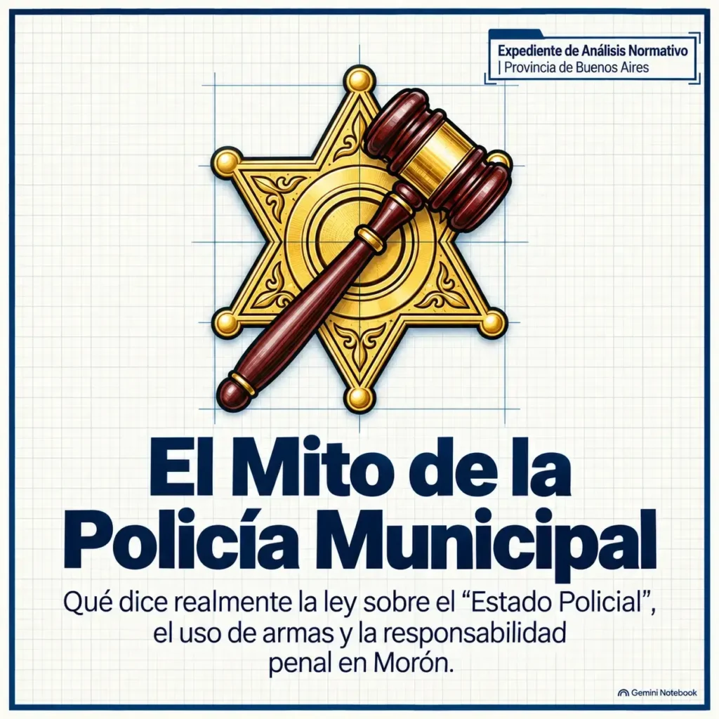 El mito de la Policía Municipal: análisis normativo sobre el estado policial, armamento y marco legal en Morón.