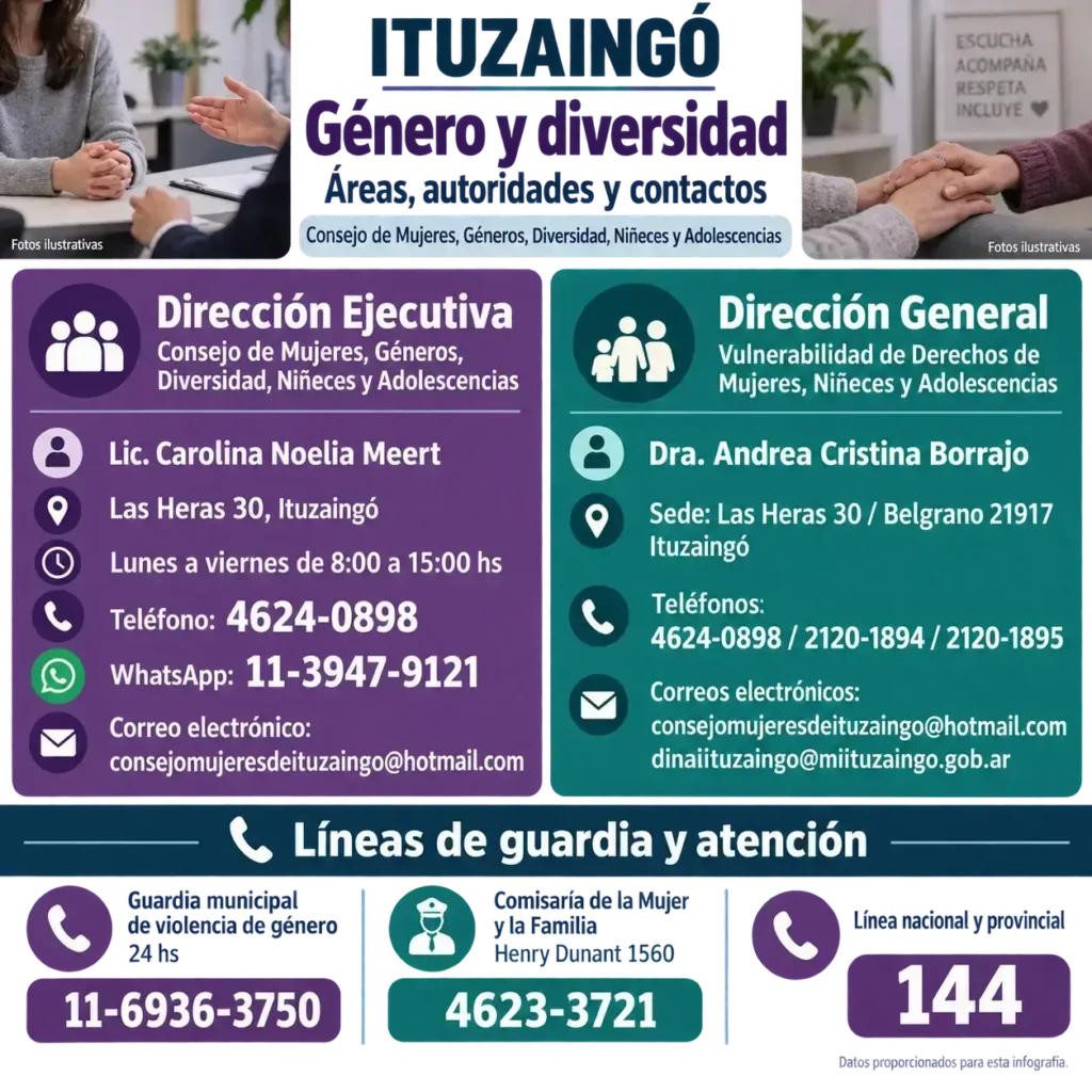 Todos los datos que necesitas tener si sufrís violencia de género. 