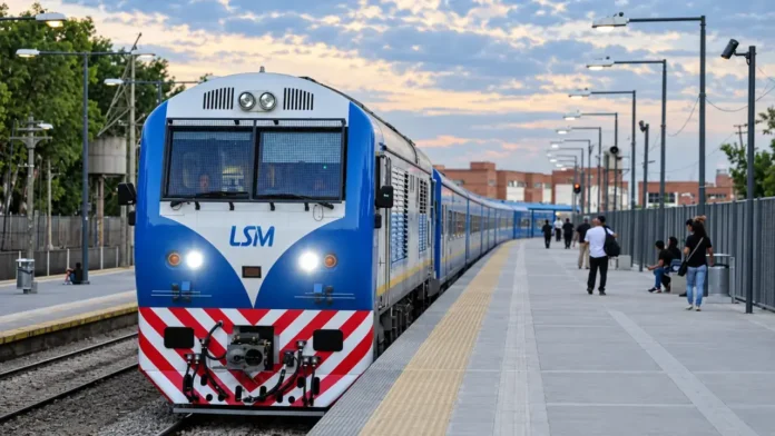 Fin de electrificación de la Línea San Martín. Ahora habrá a que privaticen la línea.