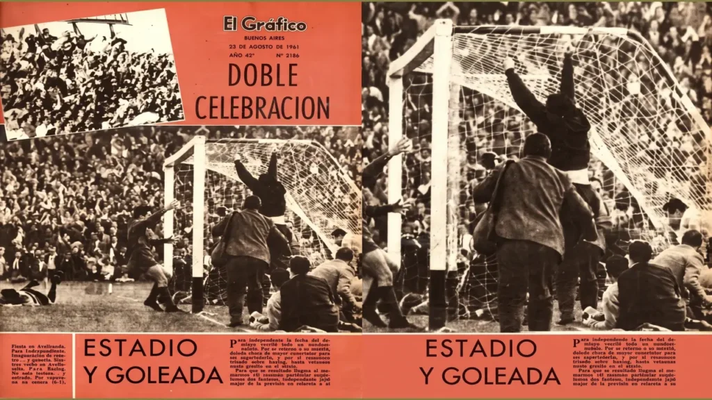 Hasa en El Gráfico de Buenos Aires se anunció la inauguración del nuevo estadio. 