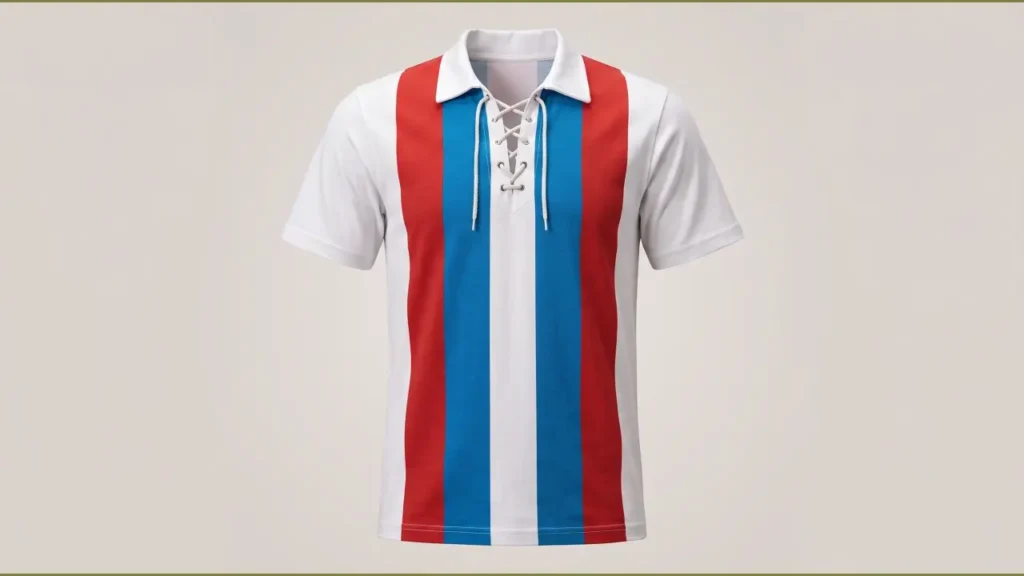 Una de las camisetas con las que tuvo que jugar Racing de Córdoba.
