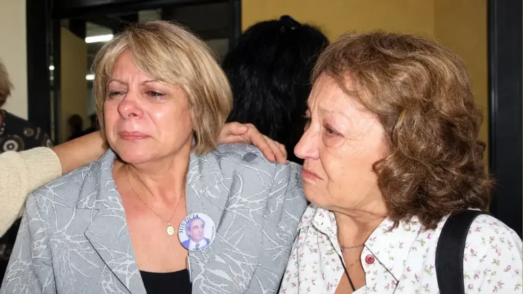 Alicia Angiono, hermana de Eduardo, al conocer la sentencia contra Pagnotta.