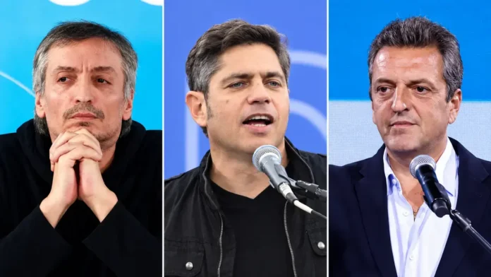 Finalmente volvieron a sentarse después de la reunión del 11 agosto, Máximo Kirchner, Axel Kicillof y Sergio Massa.