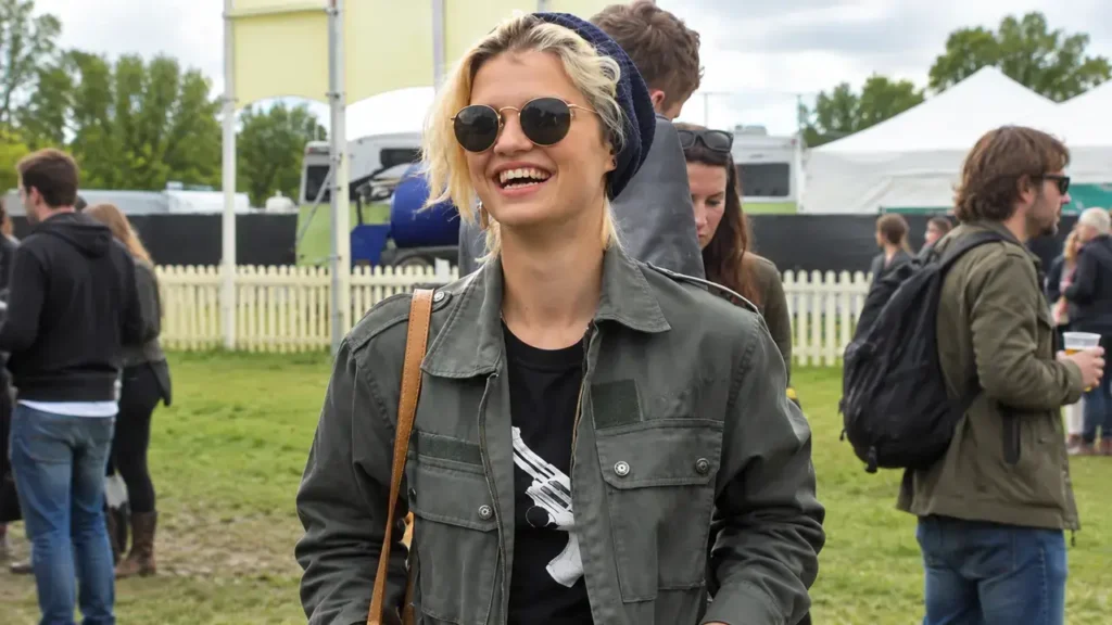 Peaches Honeyblossom Geldof, conocida como Peaches, también desarrolló una carrera como columnista y conductora. Es la misma persona que aparece en la foto anterior.