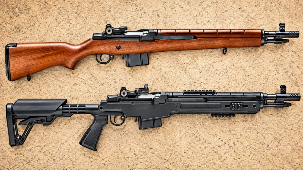 Fusil Automático M1A SOCOM 16. Otra arma militar que ya se puede comprar en Argentina.