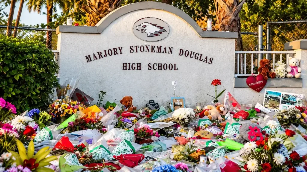 Parkland, Florida — 14 de febrero de 2018. A dos años del tiroteo en Parkland, sobrevivientes y familiares homenajean a los muertos y continúan luchando por los vivos.