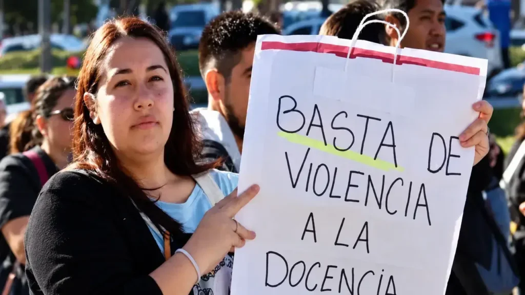 También amplía quiénes pueden ser sancionados: la norma ya no limita la falta a personas que invoquen un vínculo con un alumno, sino que alcanza a quien cometa las conductas previstas mientras el trabajador cumple sus funciones.